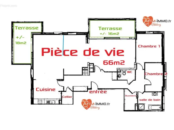 Attique rare 144 m2 avec double terrasse Rebberg de Riedisheim pièce de vie de 66 m2