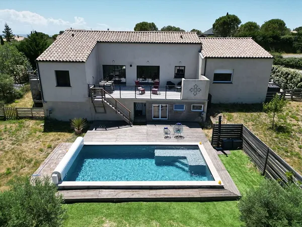 REF - OCCITANE 7- 15min CARCASSONNE - Maison plain-pied 165m² - 3 chambres + T2 - Garage - Piscine