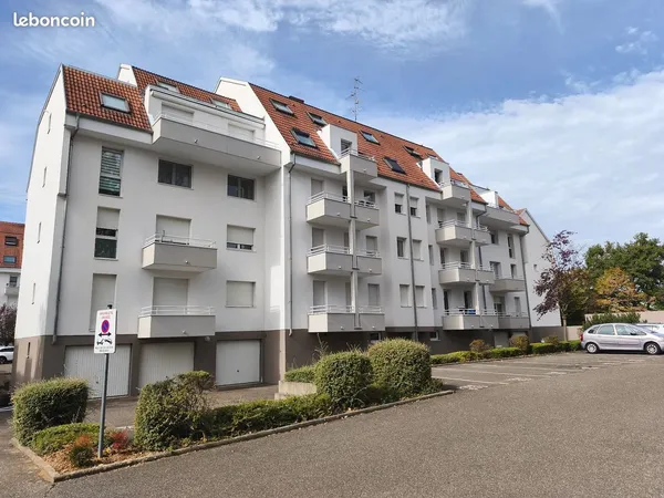 Appartement F3 rénové 57m² à Obernai avec balcon et garage