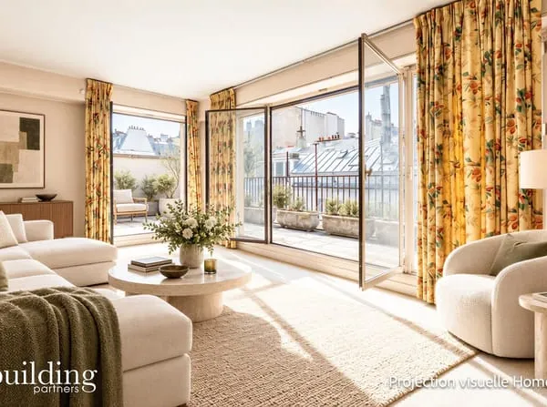 Maillot-Foch Paris 16e - Appartement 4 pièces 78 m² avec 30,05 m² de terrasse