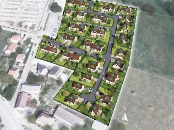 Terrain 309 m² Chabons