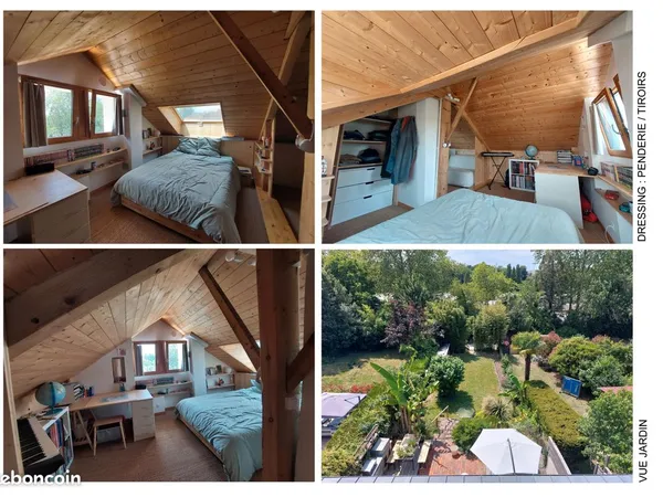 Studio en combles chez l'habitant