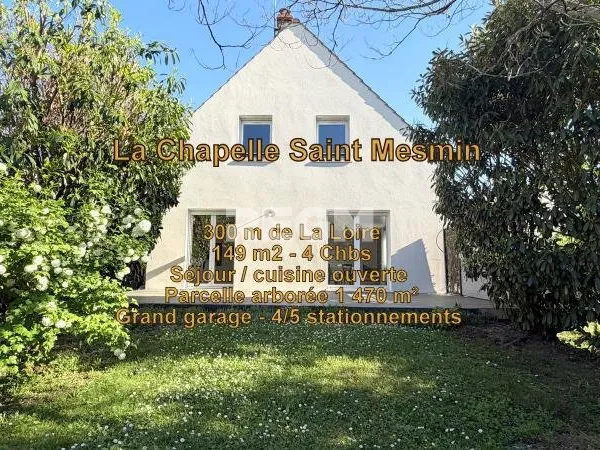 LA CHAPELLE SAINT MESMIN (45) MAISON 149 m2 - Parcelle de