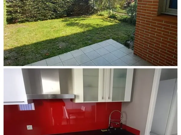 Toulouse Argoulets - Charmant T2 meublé traversant de 48 m² avec double jardin & 1 parking