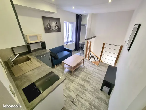Appartement F2 en Duplex Meublé THOISSEY Centre ville
