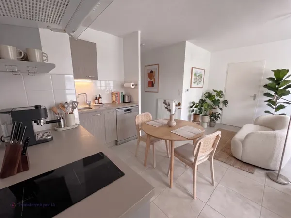 Appartement très récent à Saint Herblain bourg, 2 pièces, balcon, stationnement