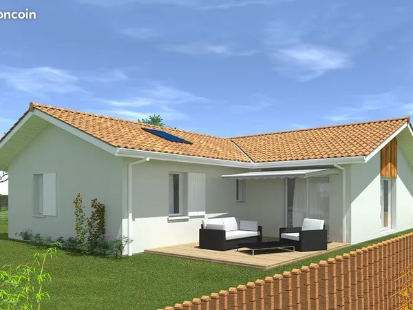 Maison neuve de 98.51 m² ,3 chambres + garage sur un terrain de 780m2 à SANGUINET (40)