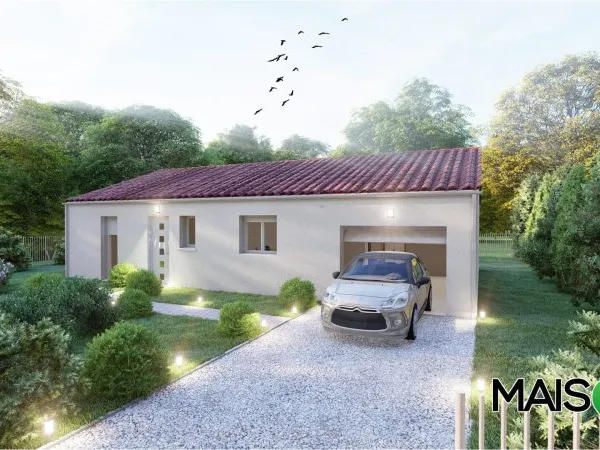 Terrain + maison 90 m²