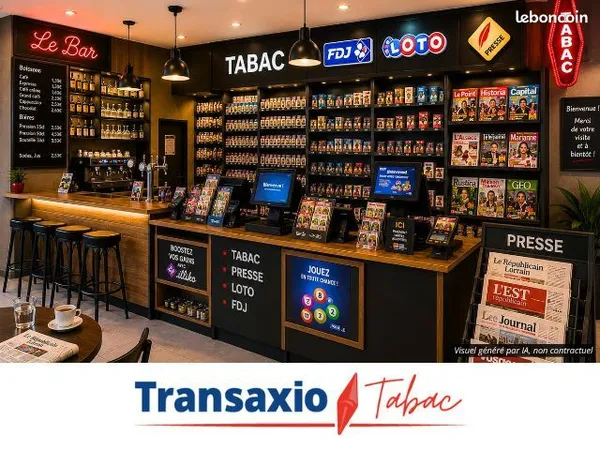 Fonds de commerce tabac 40 m²