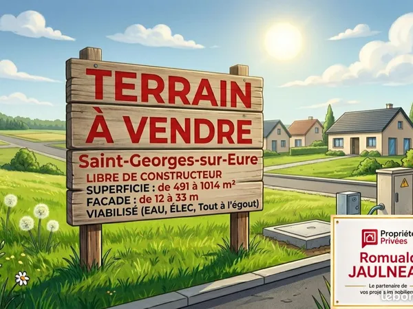 Terrain 780 m² Saint Georges Sur Eure