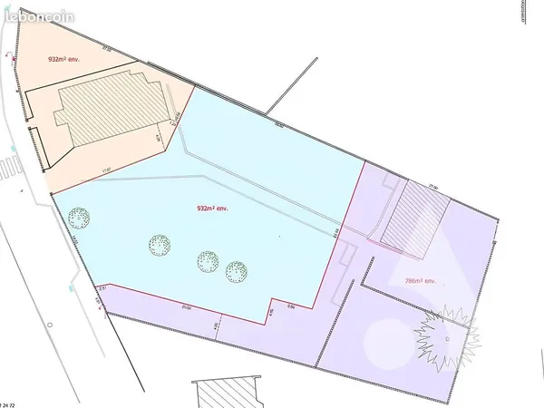 Terrain 932 m² foucherans