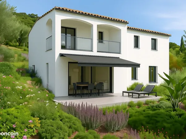 TERRAIN À VENDRE - CABRIS - VUE MER - PLEIN SUD - 1 488 m² - PERMIS ACCORDÉ ET PURGÉ