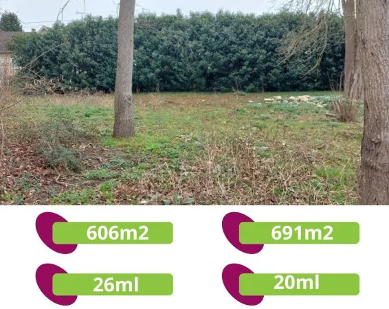 Terrain en individuel 606 m²