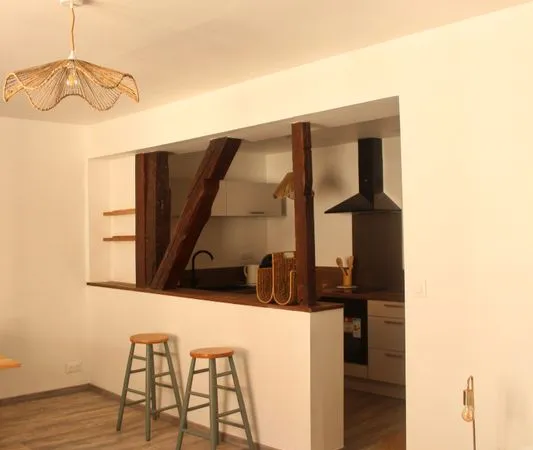 Appartement 1 pièce meublé 33 m² entièrement rénové - Centre-ville