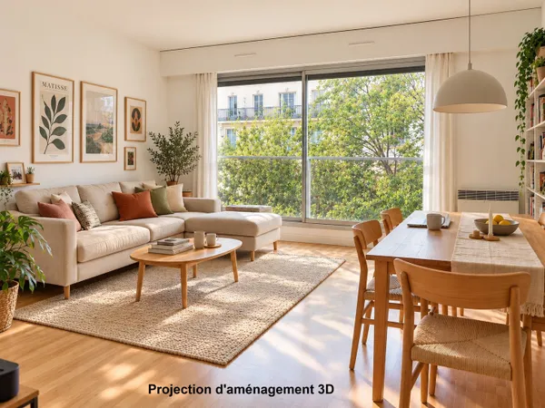 Appartement 3 pièces 58 m²