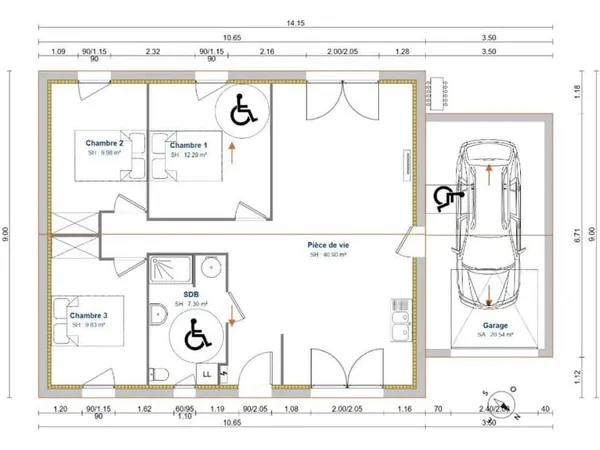 Maison 4 pièces 80 m²