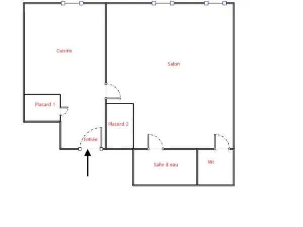 Appartement 1 pièce 26 m²