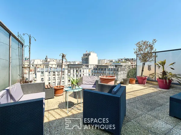 Appartement-terrasse avec vue panoramique sur Paris
