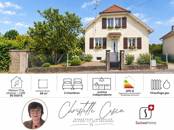 LURE - Maison avec jardin à rénover ? Idéale premier achat ou investissement