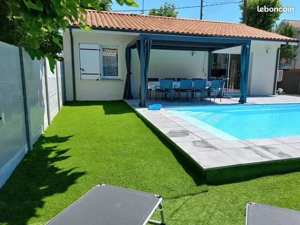 Location maison 8 pers climatisée piscine chauffée chien ok