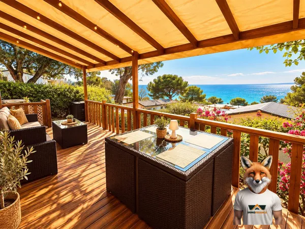 RESIDENCE SECONDAIRE VUE MER AU SEIN D'UN CAMPING 4€????