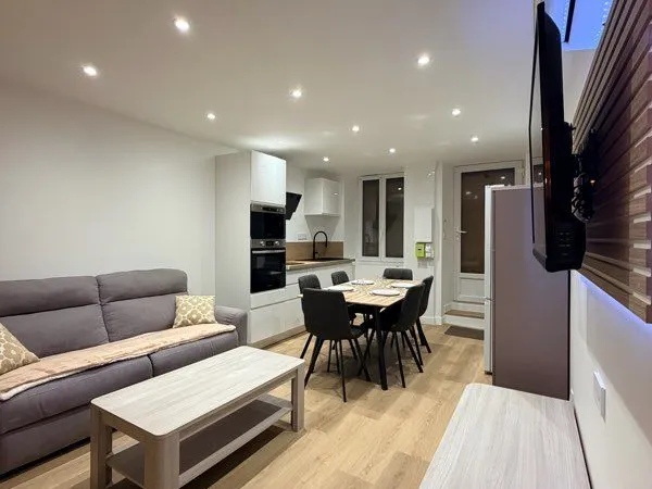 T2 meublé avec jardin et clim