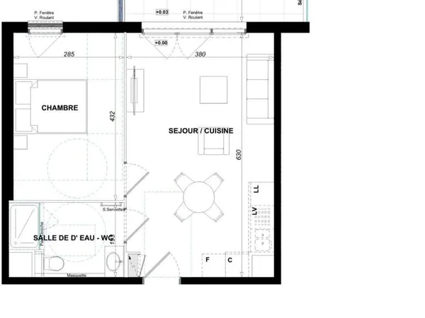 Vente Appartement 2 pièces