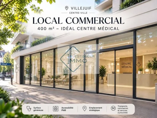 Local commercial 400 m²