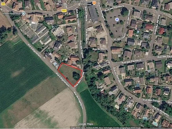 Terrain 13,20 ares - Hors lotissement - Plein sud