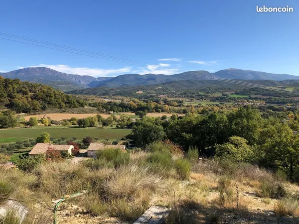 BRAS-D'ASSE - VUE PANORAMIQUE - TERRAIN 2 884 m² - PERMIS DE CONSTRUIRE
