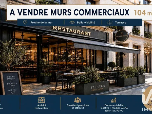Commerce 1 pièce 104 m²
