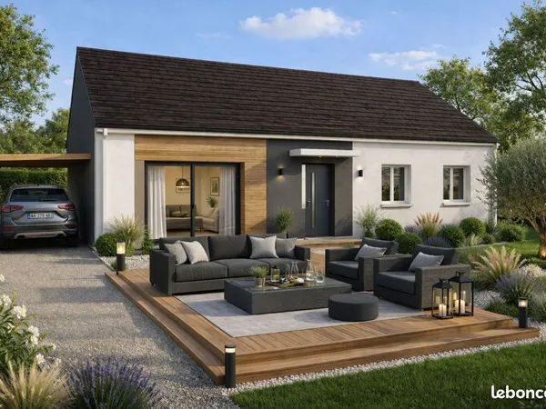 Projet de construction d'une maison 90 m² avec terrain à COURVILLE-SUR-EURE (28)