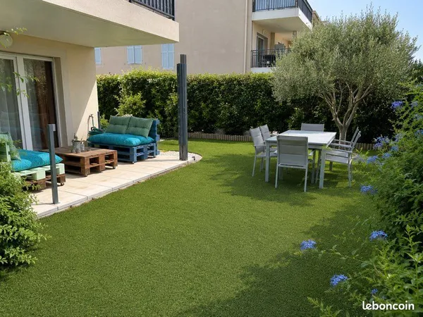 Appartement 3 pièces de 65 m² avec jardin privatif de 124m²