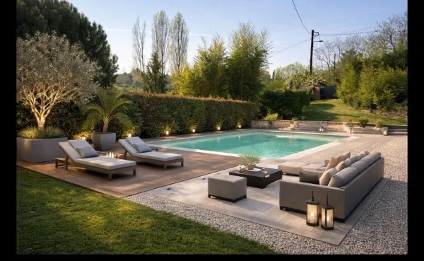 Maison avec studio, piscine, gîte et annexe.