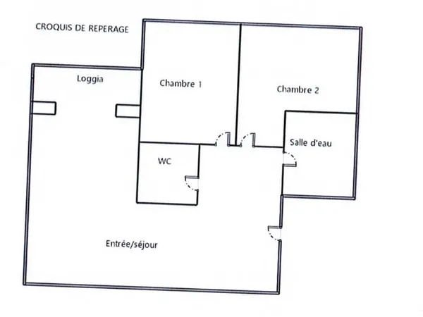 Appartement 3 pièces 57 m²