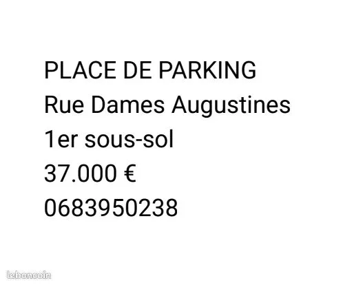 Dames Augustins parking