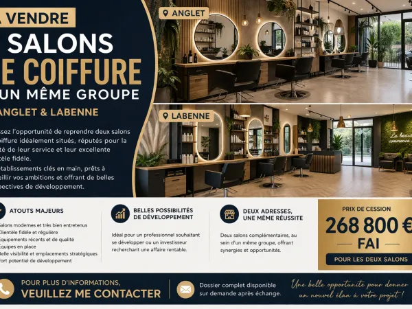 Fonds de commerce 6 pièces 130 m²