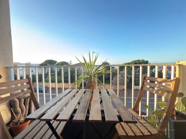 Appartement vue plage avec balcon