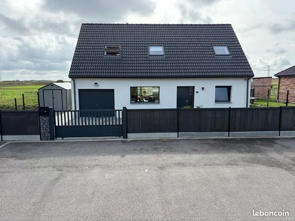 🏠 Maison récente (2021) de 132 m² - Plein Sud & Vue Champs - 4 ch - Oppy (62580)