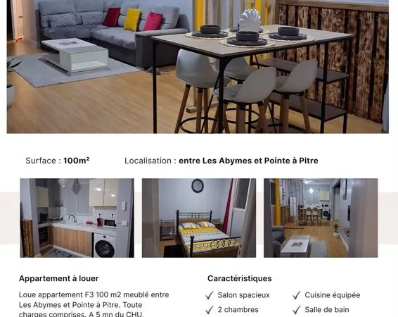 Appartement F3 à louer