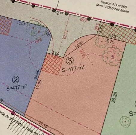 Terrain 477 m²