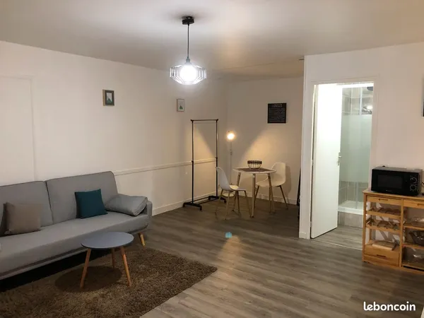Appartement T1 39 M2 rénové et meublé avec entrée indépendante et coin nuit à Marboué 5min Châteaudu