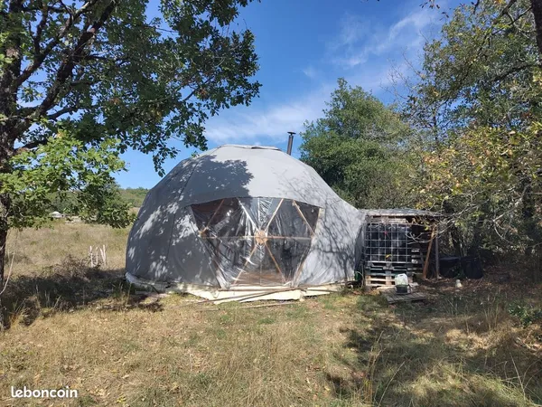 Dome 35m2, toile et isolant neufs
