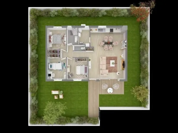 Maison neuve 4 pièces 90 m²