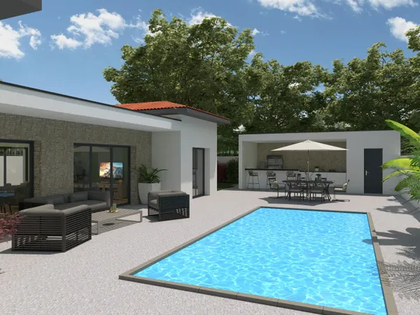 Terrain + maison 90 m²