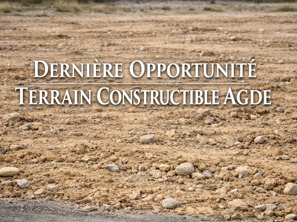 Terrain constructible 420 m2 Agde Terrain viabilisé Libr
