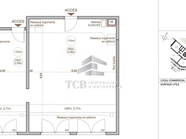 Local commercial 83 m² Orvault