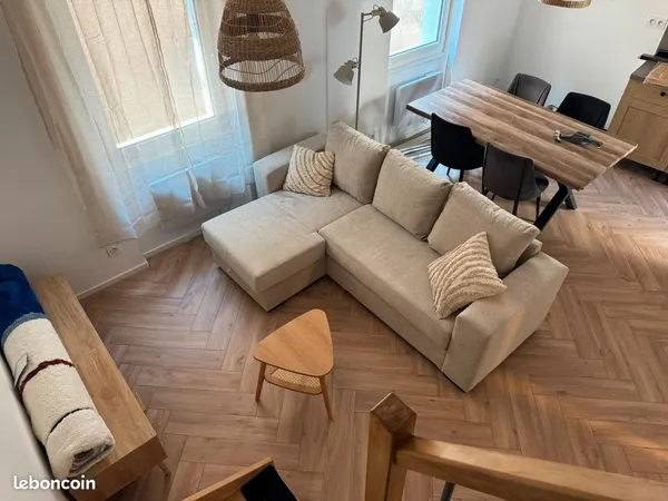 Grand T3 neuf meublé 75m² en duplex