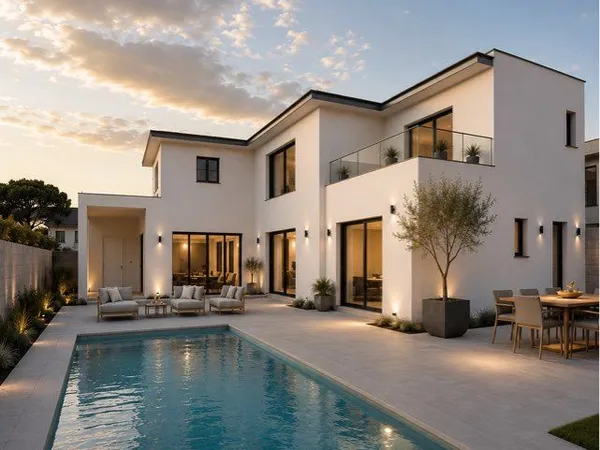 Cap d'Agde Villa d'exception 275 m² 300 m de la plage quartier Rochelongue , Terrain 1070 m²