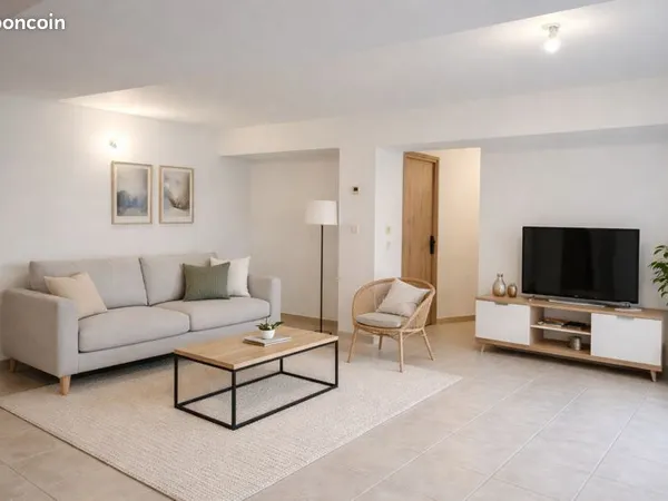 Centre ville, bel appartement lumineux de 95 m² en rez-de-chaussée